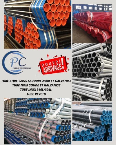 Tube Galvanisé ET Noir 