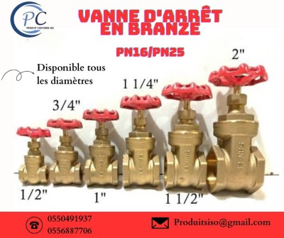 VANNE D'ARRET EN BRANZE 