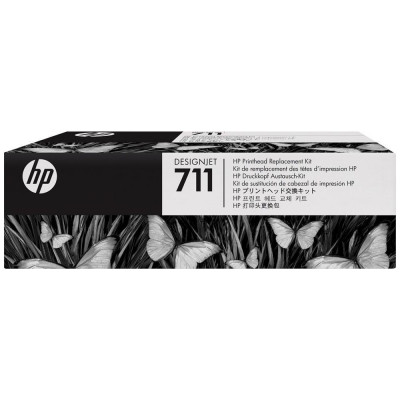 TÊTE D'IMPRESSION HP 711 ORIGINAL POUR TRACEUR T520 / T120 + PACK DE CARTOUCHE ORIGINAL
