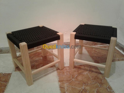 chairs-طابوريات-خشبية-محبوكة-السطح-batna-algeria