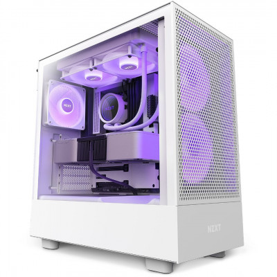 BOITIER NZXT H5 FLOW RGB WHITE 
