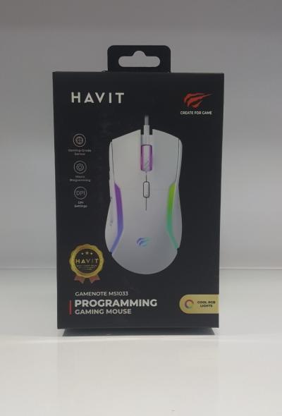 MOUSE HAVIT GAMENOTE MS1033 PROGRAMMING GAMING MOUSE RGB