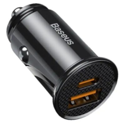 Baseus Chargeur de voiture 30W double USB 5A à charge rapide, allume-cigare