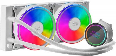 water cooling mars gaming ml one 240 white 