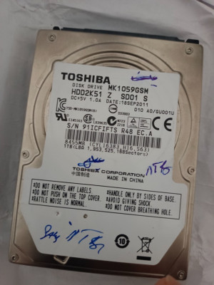 Toshiba - Disque Dur 1To SATA 2.5 Toshiba MK1059GSMP Pc Portable