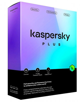 KASPERSKY Plus Antivirus 1 post (Pour 12 Mois) Coffrée 