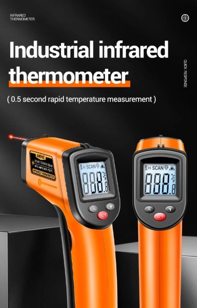 Thermomètre infrarouge -50 C A 400 C déterminer la température de cuisson, four à pizza, gril 