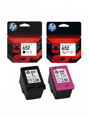 Pack Cartouche HP 652 Noir et couleur