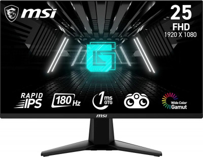 MSI G255F Écran gaming FHD 24,5 pouces - Dalle Rapid IPS 1920 x 1080, 180 Hz / 1ms