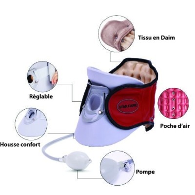 Collier Cervicale Philadelphia Gonflable avec Poire