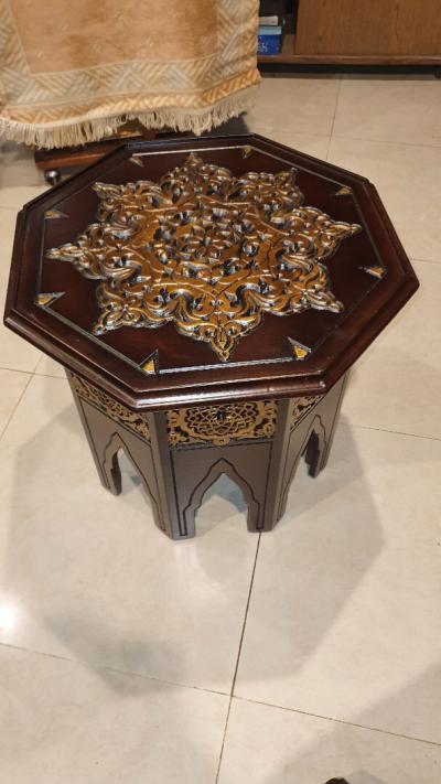 Table, Guéridon octogonal mauresque syrien LIQUIDATION