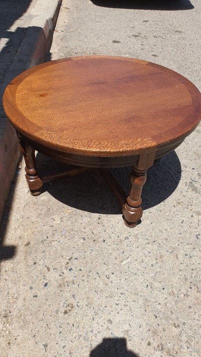 Très belle Table basse ronde en bois massif LIQUIDATION