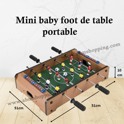 Mini baby foot de table portable 51x29x10cm
