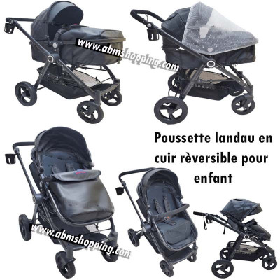 Poussette landau réversible en Daim pour bébé - Otto Plus - الجزائر الجزائر