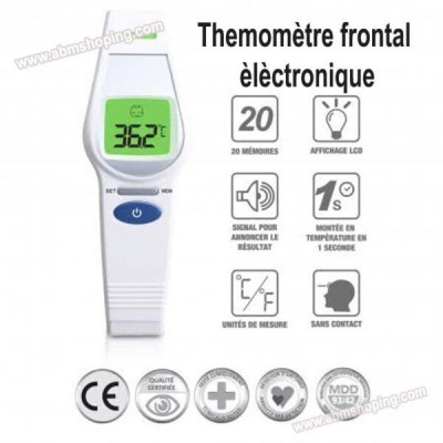 thermomètre frontal infrarouge sans contact – ALPHAMED