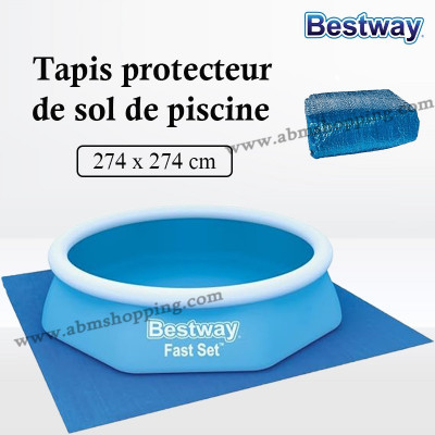 Tapis Protecteur De Sol De Piscine 274x274cm | Bestway