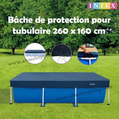Bâche de protection pour piscine tubulaire 260x160cm | INTEX