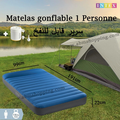 Matelas gonflable pour 1 Personne 99X191X22cm | INTEX