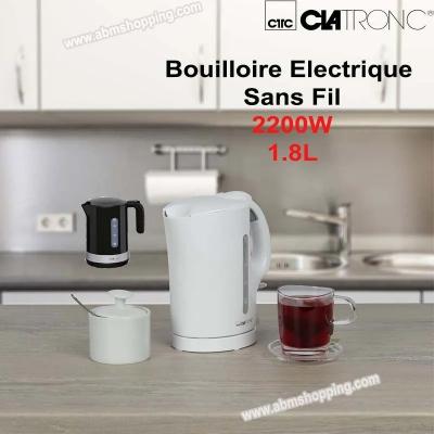 Bouilloire Electrique En Verre 1,7 L- 2200 W- Wks-6032-Blanc-Inox - Prix en  Algérie