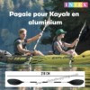 Pagaie pour Kayak en aluminium 218 cm | INTEX