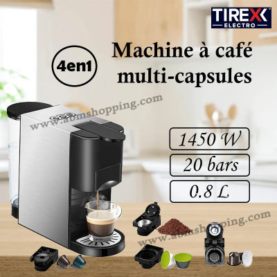 Machine à café multi-capsules 4 en 1 | Tirex