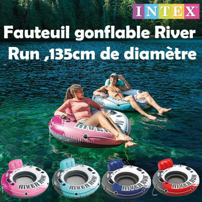 Fauteuil gonflable River Run , 135cm de diamètre  INTEX