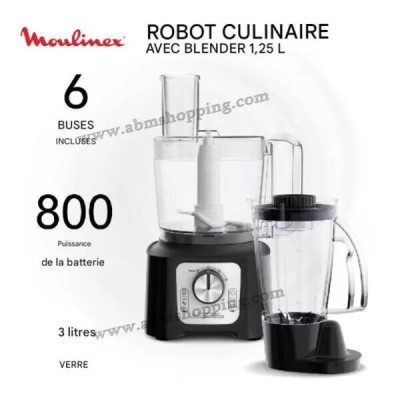 Robot Culinaire Double Force 800 W 3L | Moulinex