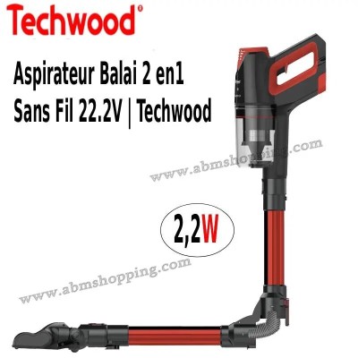 Aspirateur balai 2en1 sans fil 22.2V | Techwood