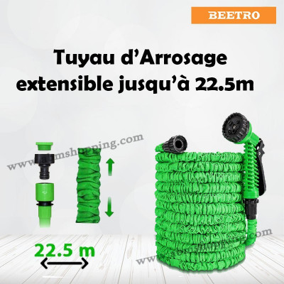 Tuyau d Arrosage extensible jusqu à 22.5m | Beetro
