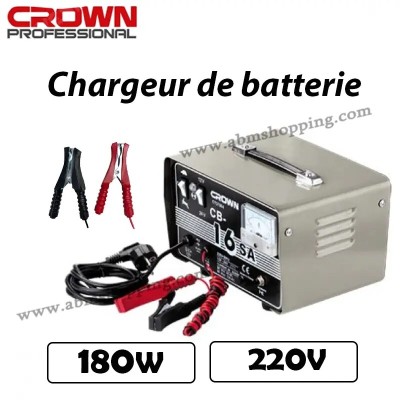 Chargeur de batterie 220V 180W | CROWN