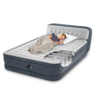 Lit d appoint Ultra Plush Headboard 2 personnes 236x152x86cm | INTEX (facturation disponible)