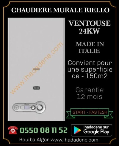 Chaudière Riello Start 24kw à ventouse