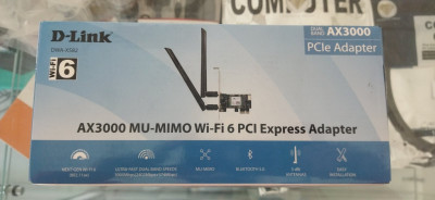 Carte Réseau PCI Express  D-Link WIFI 6 AX3000 MU-MIMO Bluetooth 5.0