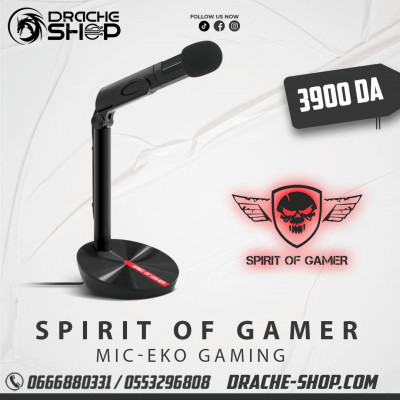 Spirit of Gamer EKO300 Microphone de console de jeu Noir