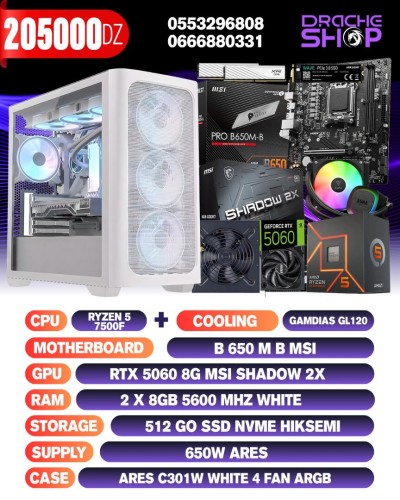CONFIG Ryzen 5 7500F+Rtx 5060 8g