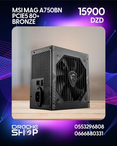 ALIMENTATION MSI MAG A750BN PCIE5 80+ Bronze