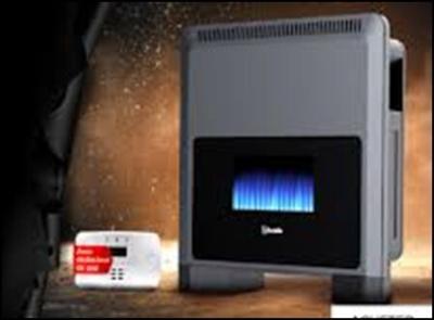 CHAUFFAGE A GAZ BRANDT 12KW VEDETTE + DETECTEUR