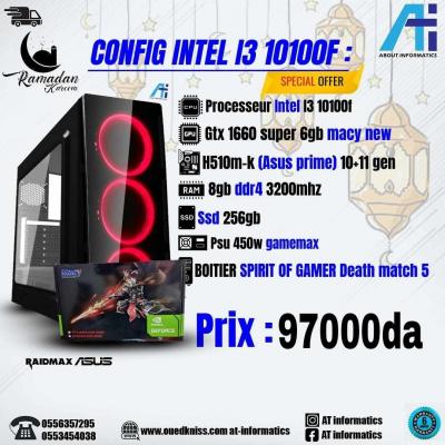 CONFIG PC INTEL I3 10100F / GTX 1660 SUPER 6GB MACY