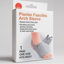 Paire Semelles de pied Soutien de la voûte plantaire en silicone pour fasciite plantaire