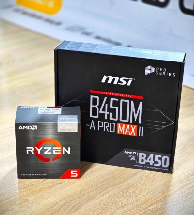 MSI B450 M-A PRO MAX II + CPU RYZEN 5 5655G MPK KIT UPGRADE PC 