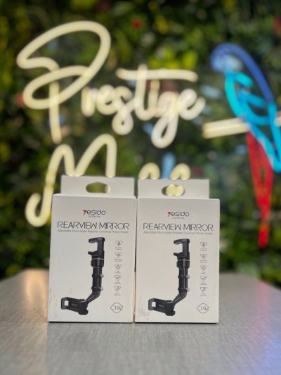 YESIDO RÉTROVISEUR DE VOITURE AVEC SUPPORT DE TÉLÉPHONE