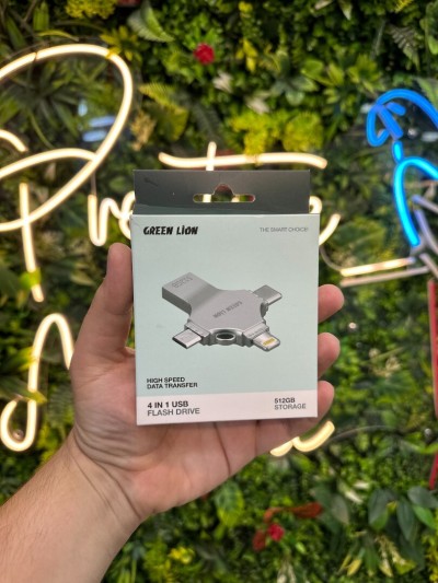 GREEN LION - CLÉ USB 4 IN-1 - 64/128/256/512GB