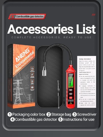 Détecteur de fuite de gaz pro