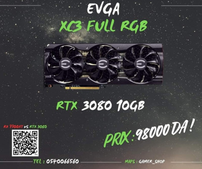 EVGA XC3 RTX 3080 10GB Full ARGB 