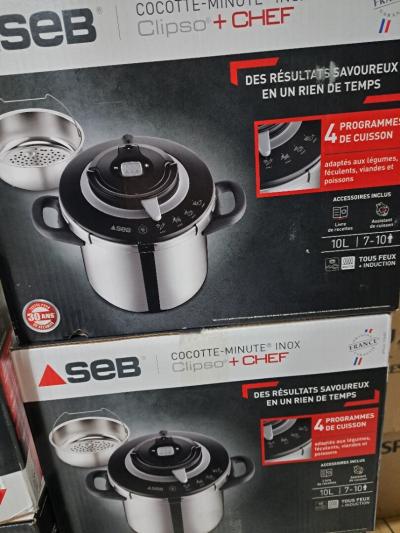 COCOTTE MINUTE SEB 10L 8L 6L 4.5L CLIPSO PLUS CHEF 4 PROGRAMME 