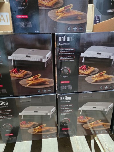 GAUFRIER BRAUN SNACKMARKER 5 2IN1 800WATT 