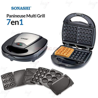 Panineuse Multi Grill 7 En 1 Et Machine A Collations Multiples 