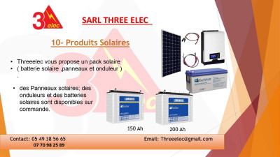 kit solaire batterie solaire, panneaux et onduleurs 