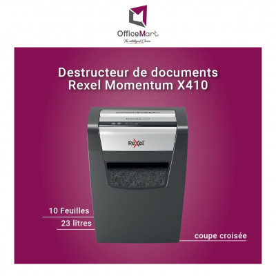 Destructeur de documents  Rexel Momentum X410