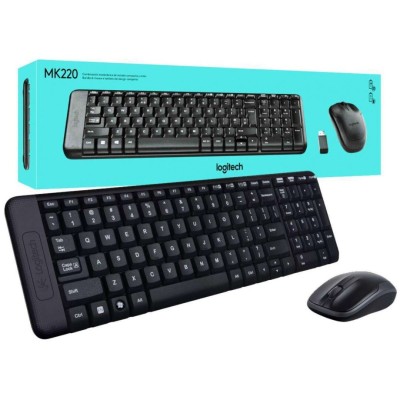 COMBO CLAVIER SOURIS SANS FIL LOGITECH MK220